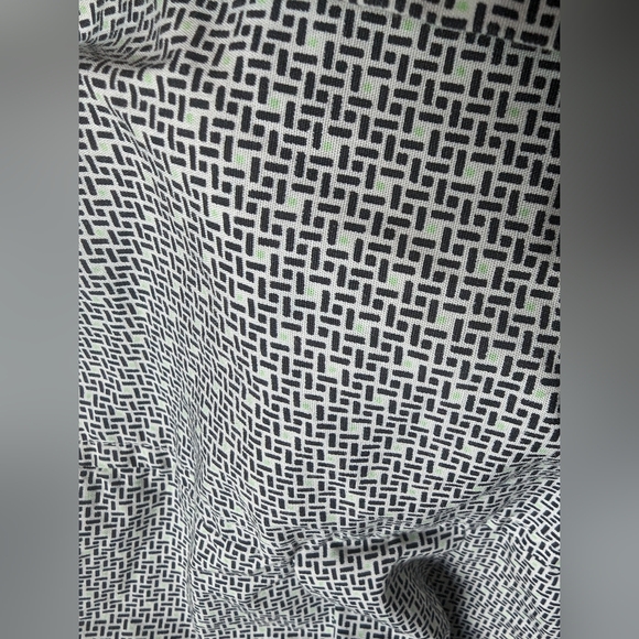 CINCH Long Sleeve Button Down Western Dress Shirt ~ Black & White w/ Green Sz S - Picture 16 of 16